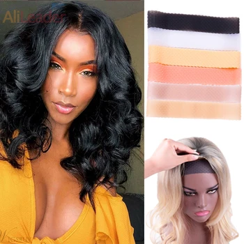 

Alileader Silicone Wig Fix Transparent Wig Grip Headband, Non Slip Soft Drop-shaped Wig Bands Elastic Wig Band Wig Silicone Band