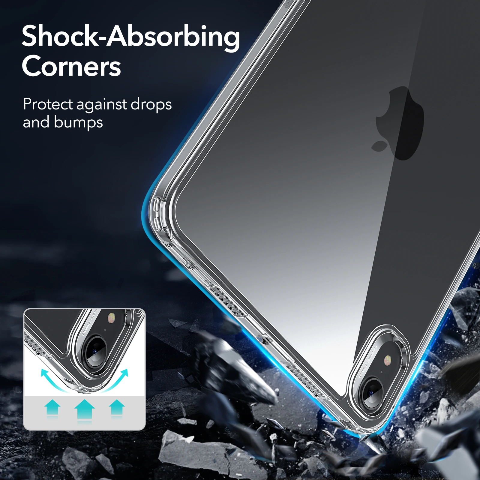 ESR for iPad mini 6 Case Clear Hard Back Bumper Crystal Transparent Back Cover for iPad mini 6th Gen 2021 Protective Case Shell