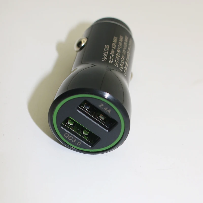 Мини Универсальный Быстрый зарядный QC 3,0 двойной USB Автоматический светодиодный адаптер быстрое зарядное устройство 18 Вт для iPhone huawei mate 7 8 P20 Lite P10 P10 pro