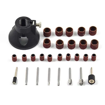 

29pcs Rotary Power Tool Set Mini Drill Grinder Polishing Kit Drilling Locator Accessories Sanding Bands Wood Work Mandrels