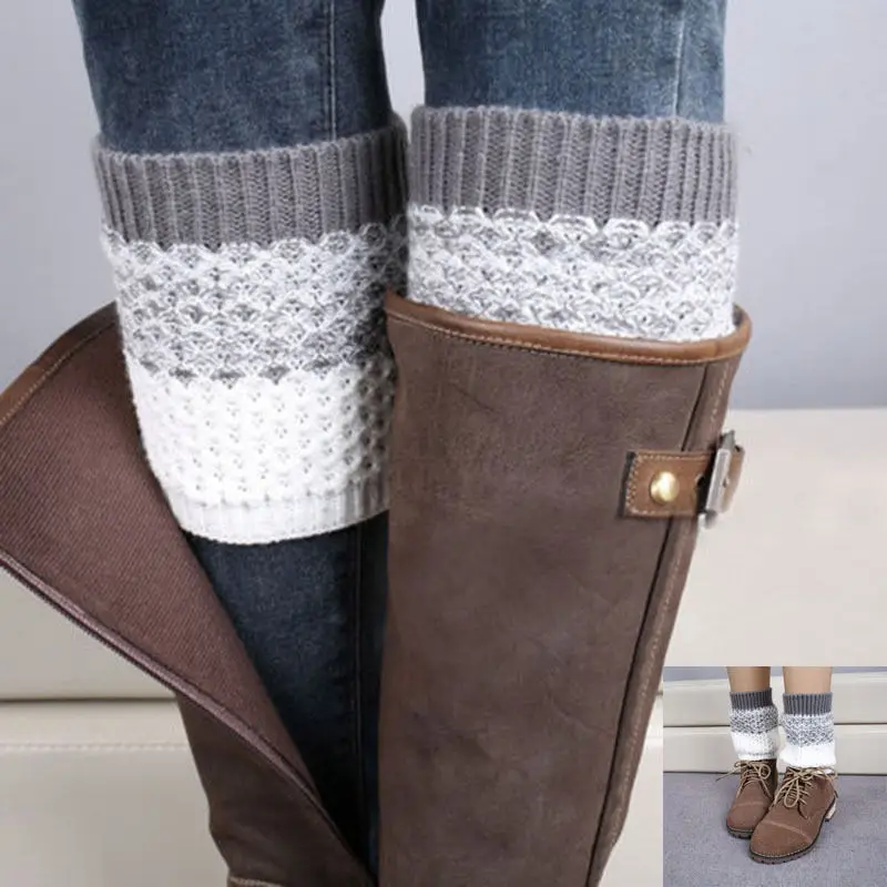 1 пара женские вязаные крючком манжеты для сапог| |