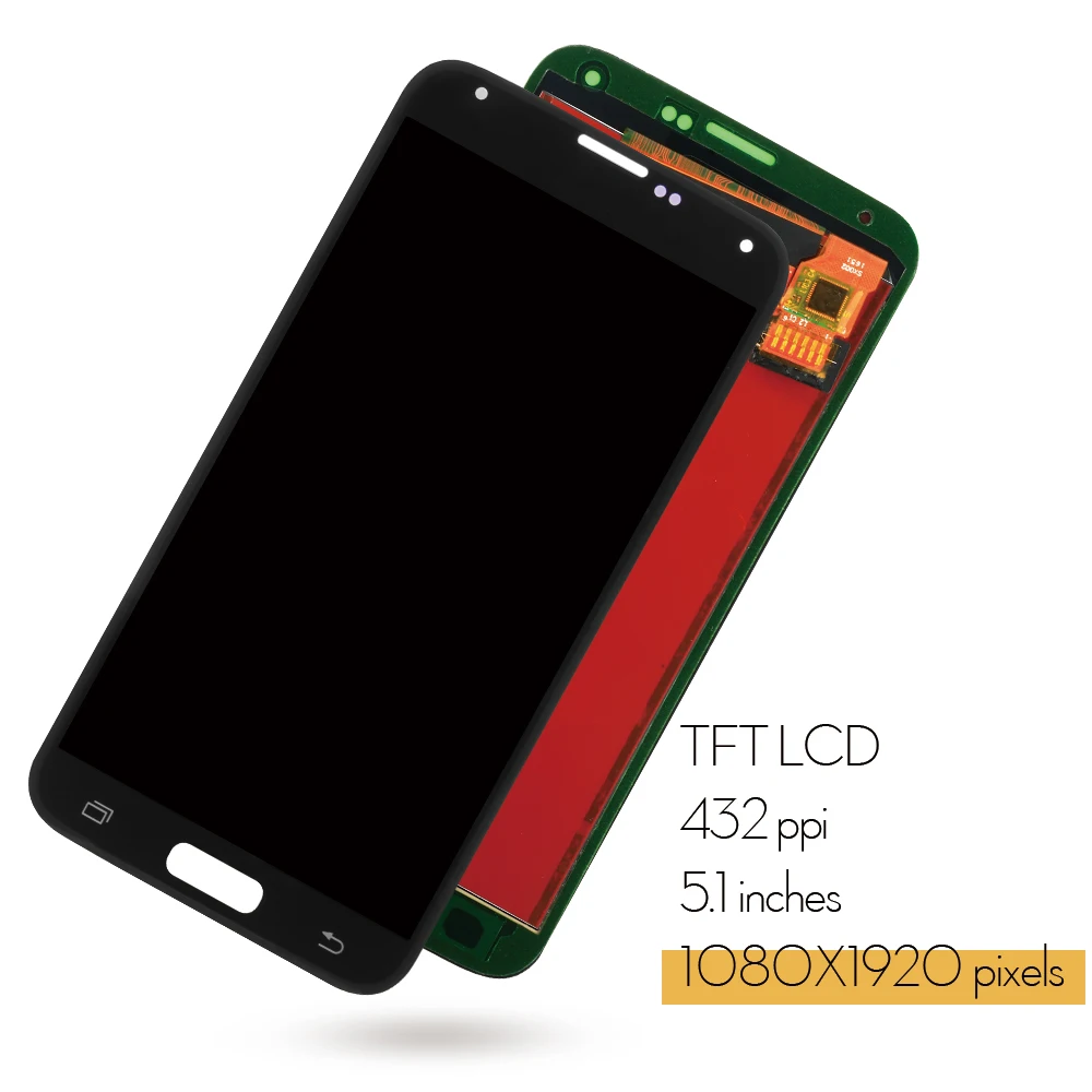 Skup TFT do Samsung S5 G900F wyświetlacz LCD ekran dotykowy digitizer montaż kompatybilny IPS do Samsung Galaxy S5 LCD G900 G900F wyświetlacz