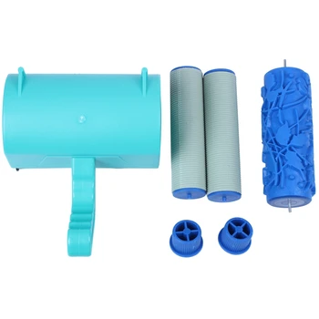 

Fashion5 Inch Monochrome Wall Decoration Paint Coating Machine Roller Brush Tool 3D Pattern Wallpaper Decoration Painting Tool P