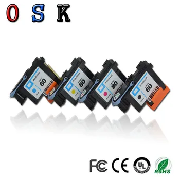 

OSK 1SET Compatible for HP 80 printhead Designjet 1000 1050c 1055 Ink Cartridge print head for hp80 cartridges