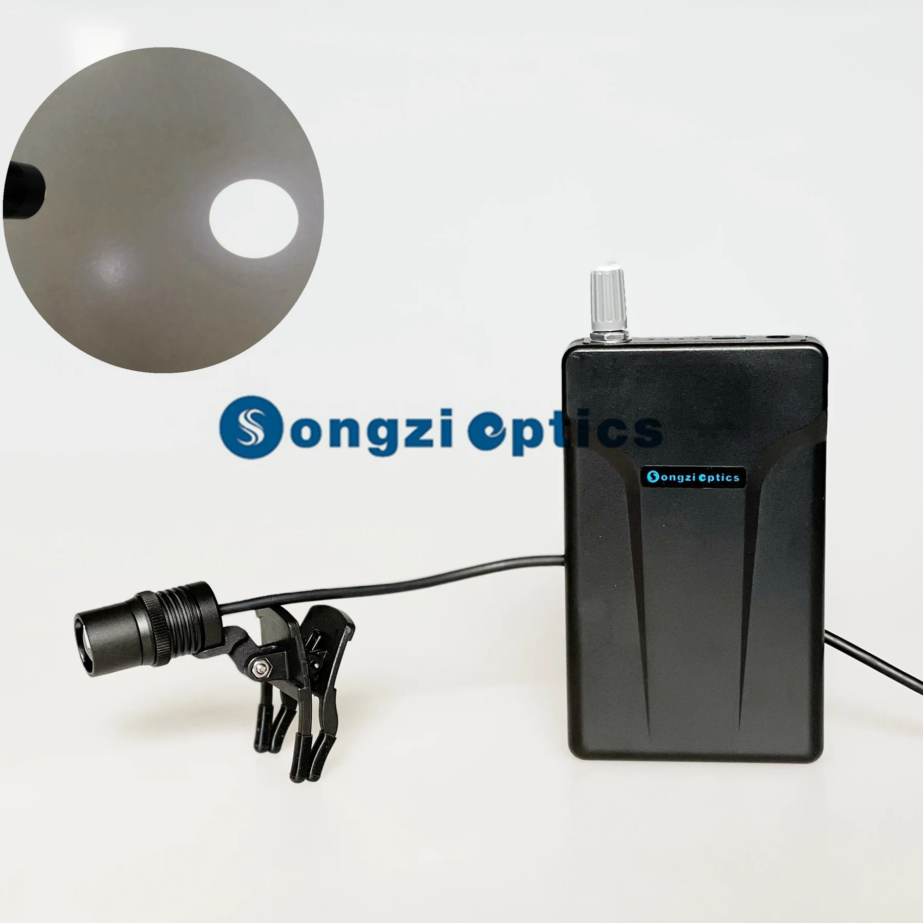 Songzi Optics 최대 90,000 럭스 @ 20cm SZ09 클립 업 외과 치과 헤드라이트, 의료용 헤드램프, 10 시간 배터리
