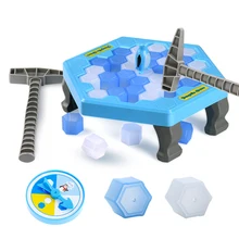 Jouet drôle de grande famille de pingouins, brise glace, pour sauver les pingouins, cadeaux pour enfants, faire tomber les pingouins, perdre ce jeu