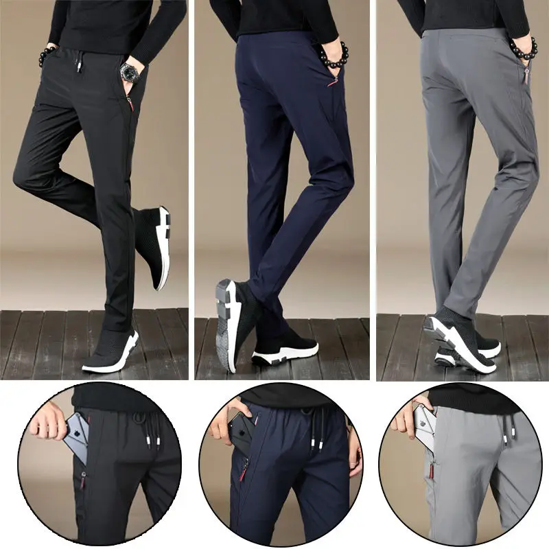 Outdoor Sex Pants Men Slim Hidden Zipper Open Front Back Crotch Sweatpants Outdoor Sex Hosen for Dating Open Kruis Broek