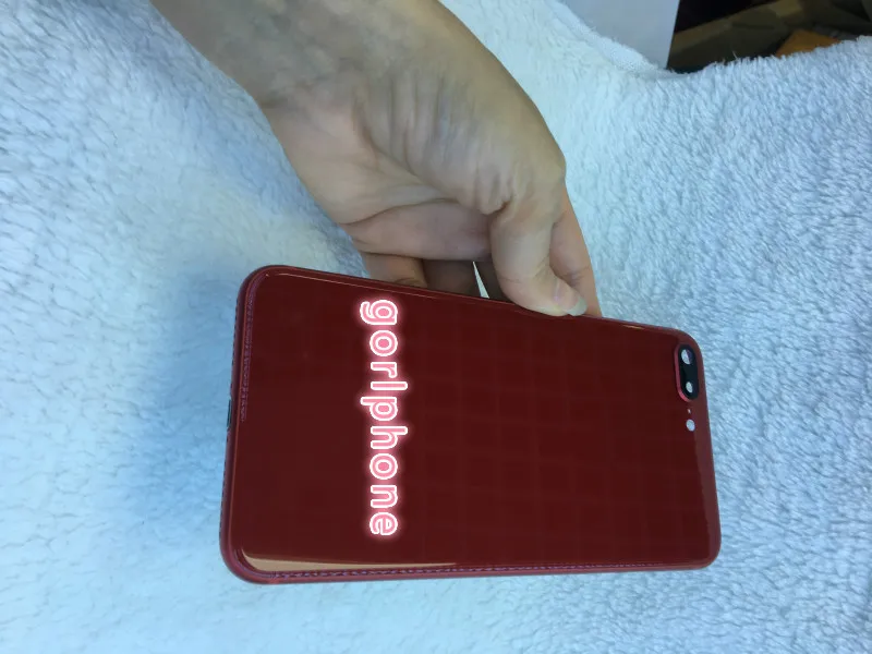 Качественный красный корпус для iphone 8, 8 Plus задняя крышка батарейного отсека задняя Стеклянная Дверь Корпус чехол Ремонт запасная часть телефона