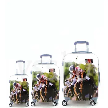 

Juego de 3 suitcase are rigid stamped, composite one cabin suitcase and two for invoiced