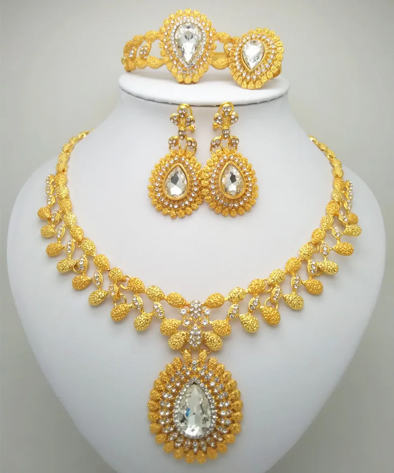 Мама Королевства высокого качества Италия комплект ювелирных украшений золотистого цвета для женщин африканская мода ожерелье браслет серьги эфиопские наборы бижутерии