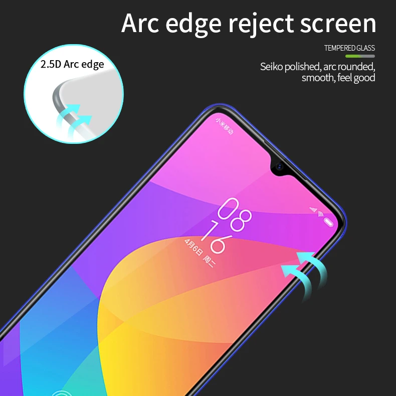 Для Xiaomi Mi CC9 закаленное стекло MOFi полное покрытие защитная пленка протектор экрана для Xiaomi Mi CC9E закаленное стекло
