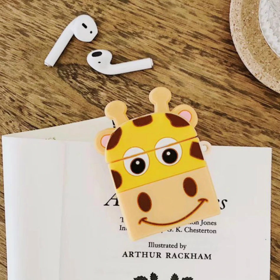 

3D Wireless Bluetooth Durian Earphone Case For Apple Airpods 2 Case Keyring Silicone Case For Apple Air Pods Cartoon Cute Cover