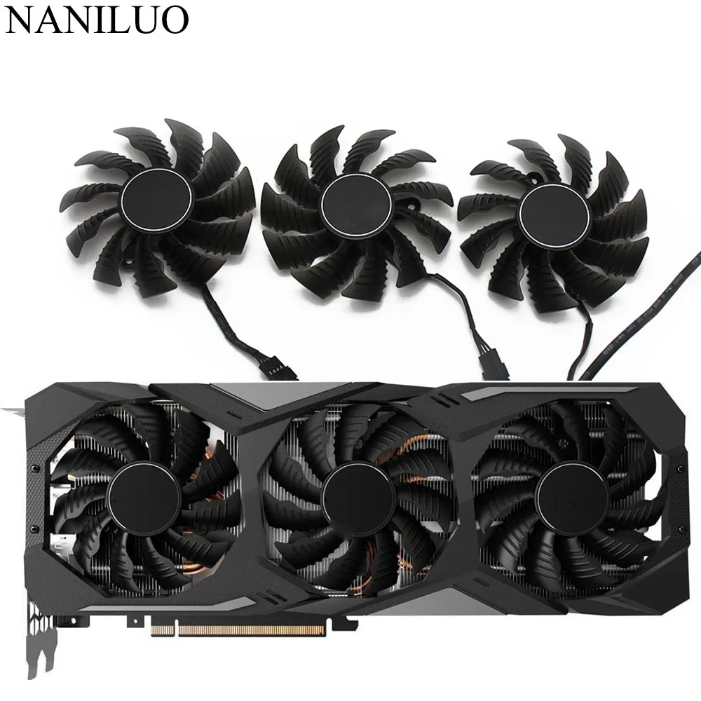 87 мм PLA09215S12H 0.55A RTX 2070 2080 SUPER Ti для Gigabyte 2070SUPER RTX2080 RTX2080Ti вентиляторы графической
