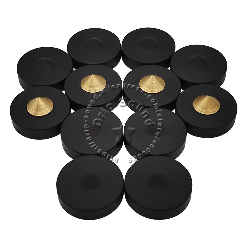 4pcs 23mm 0.9" Ebony Speakers Shockabsorbing Spike Pad Hifi Bookshelf