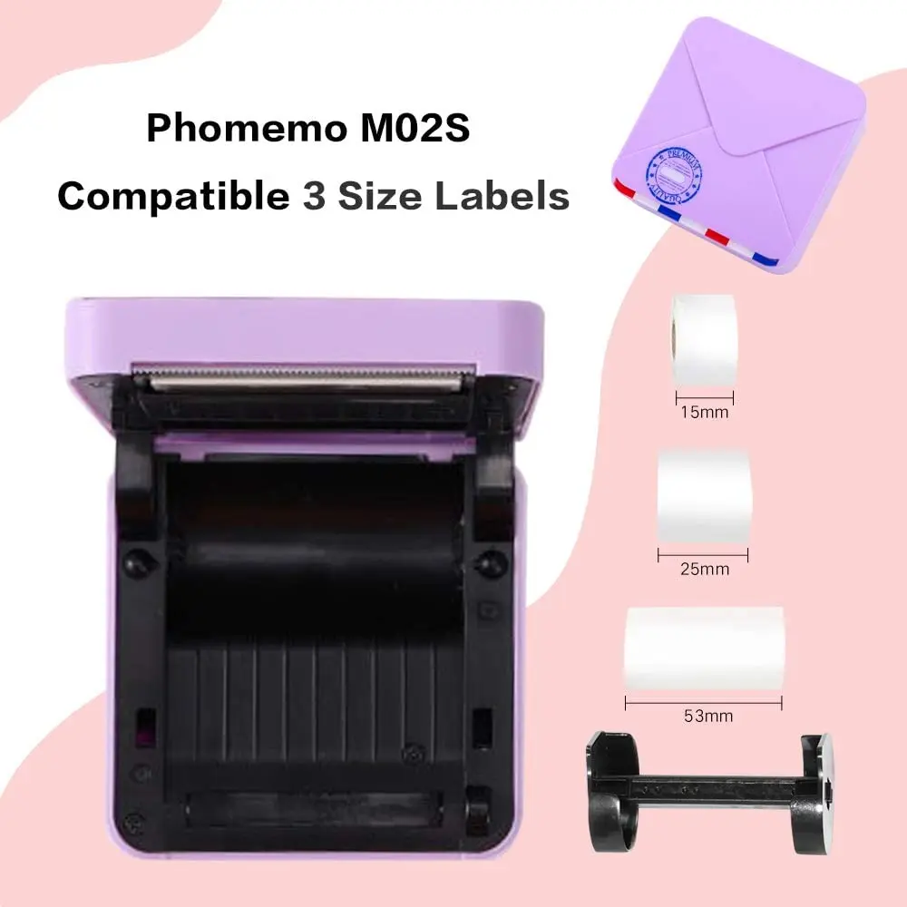 Phomemo M02 Pro - Impresoras portátiles inalámbricas de 300 ppp para  viajes, mini impresora térmica Bluetooth de bolsillo sin tinta compatible  con iOS