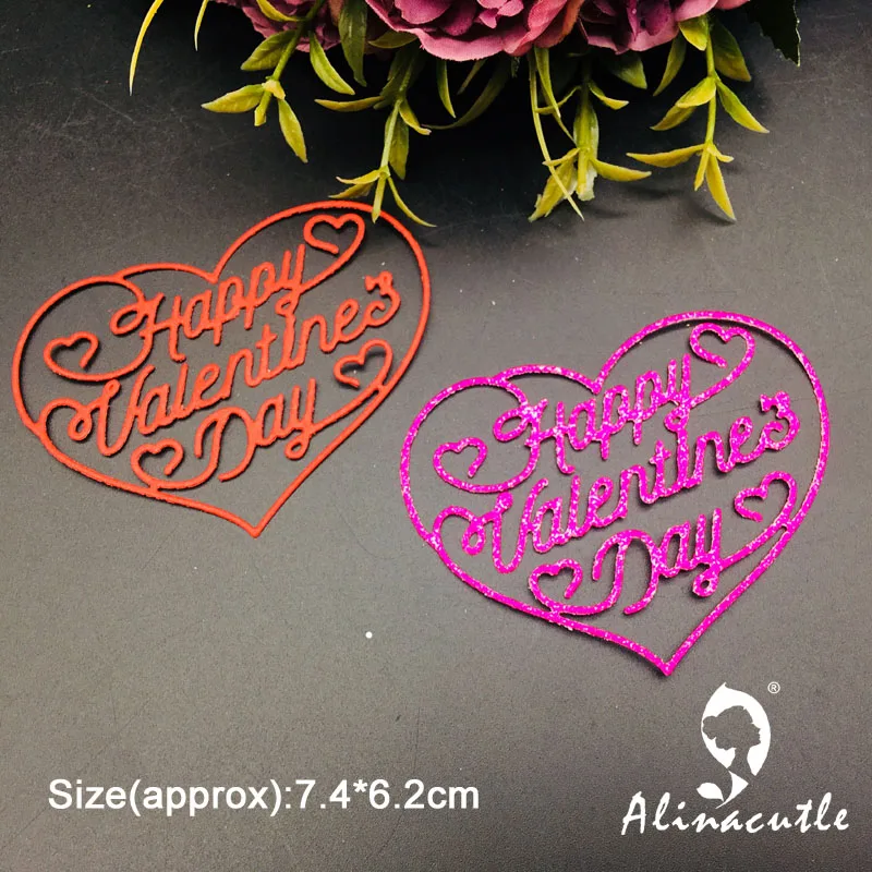 Troqueles De Corte Metálicos Con Forma De Corazón Para Álbumes De Recortes, Tarjetas Y Manualidades, Acero Al Carbono, Reutilizables