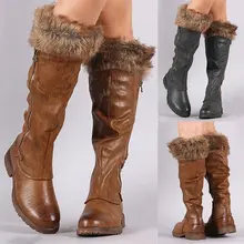 Модная женская прогулочная обувь из искусственной кожи; кроссовки для девочек; уличная женская обувь; высокие сапоги на молнии; пикантные Botas Mujer Zapatos; большие размеры 34-43