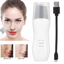 Ultrasonic Skin Scrubber Facial Cleaning Household Blackhead Removal Pore Deep Cleanser Serum Import Instrument Lifting Machine