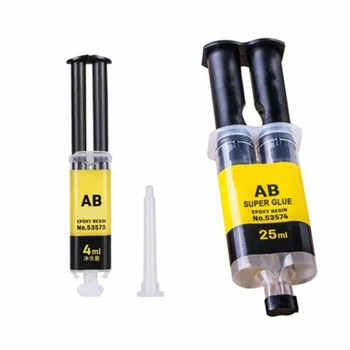 

New Glue Long-lasting Adhesion Plastic Epoxy Resin AB Glue Strong Adhesive Repair Tools 25/4ml Glass Ceramics Glue Dropshipping
