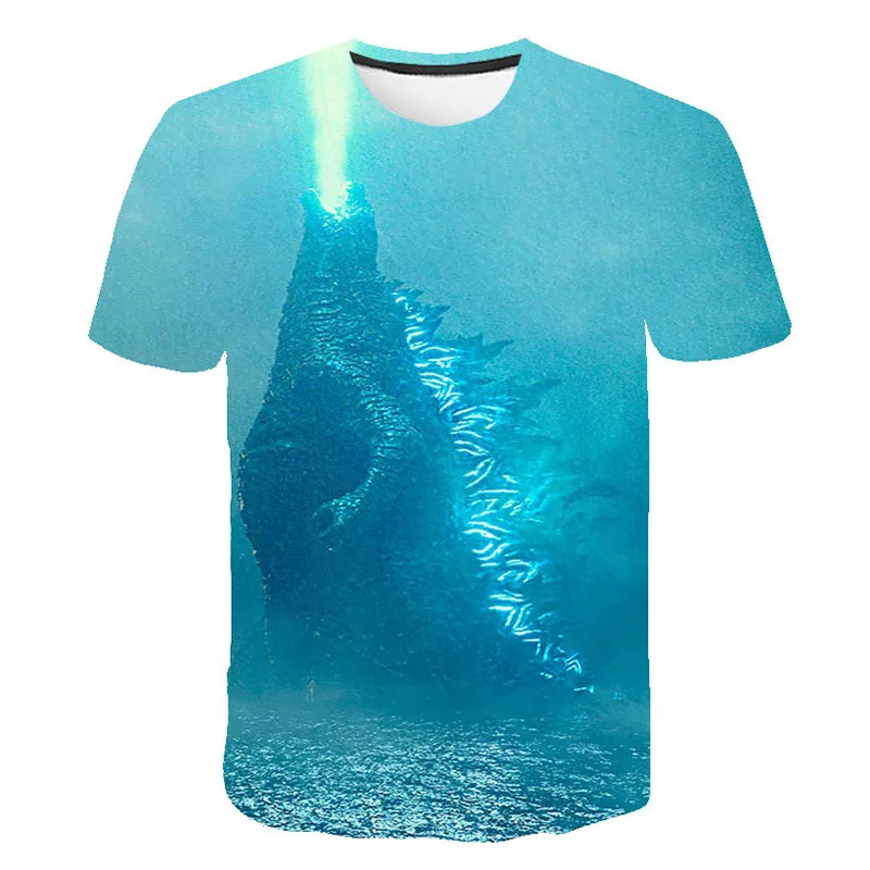 

Newest Men Women Short Sleeve T Shirt Movie Godzilla: King of the Monsters 3D Printed T-shirts Harajuku Style T-shirt S-6XL