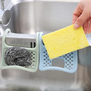

Foldable Suction Cup Sink Shelf Soap Sponge Drain Rack Storage Holder Organizer
