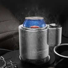  Smart 2 In 1 Car Heating Cooling Cup for Coffee Miik Drinks Electric Beverage Warmer Cooler Holder Travel Mini Car Refrigerator 