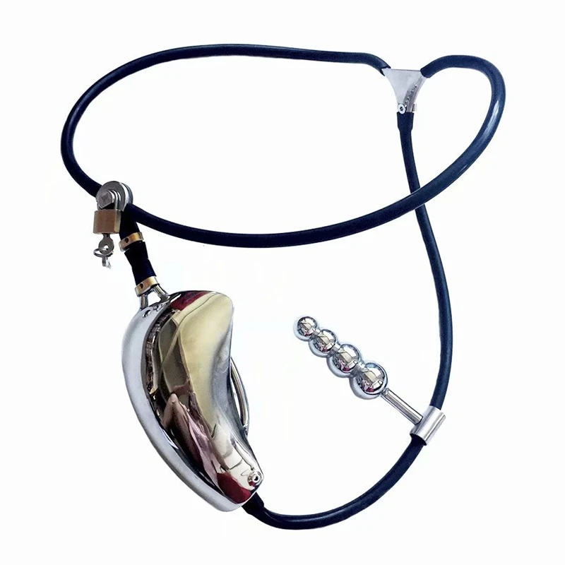 红装男孩隐形贞操带-黑色带肛栓价格230