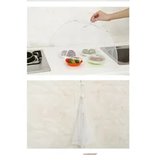 Всплывающее Сетчатое покрытие для еды, защита большого экрана, покрытие для еды, палатка, купол, сетчатый зонтик для пикника, защита для еды, цвет случайный