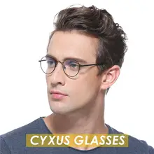 Cyxus анти голубой свет компьютерные очки анти глаз глазное напряжение большая металлическая оправа унисекс-8805