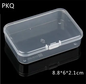 

30pcs 8.8*6*2.1cmHousehold Transparent Storage Box Practical Multipurpose Clear Display Case Quality Plastic Jewelry Storage Box
