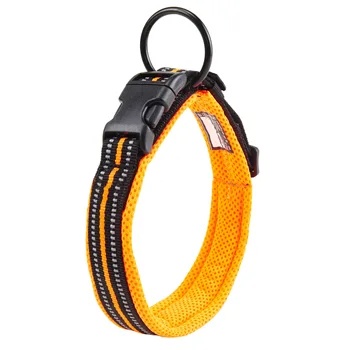 

Soft Padded Mesh Dog Collar Reflective Adjustable Nylon Walking Training Dog Leads Stock Running Dog Pet Collar 5 Colors