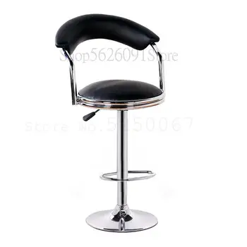 

Bar stool modern minimalist home rotating lift backrest chair bar stool high round stool bar stool beauty chair