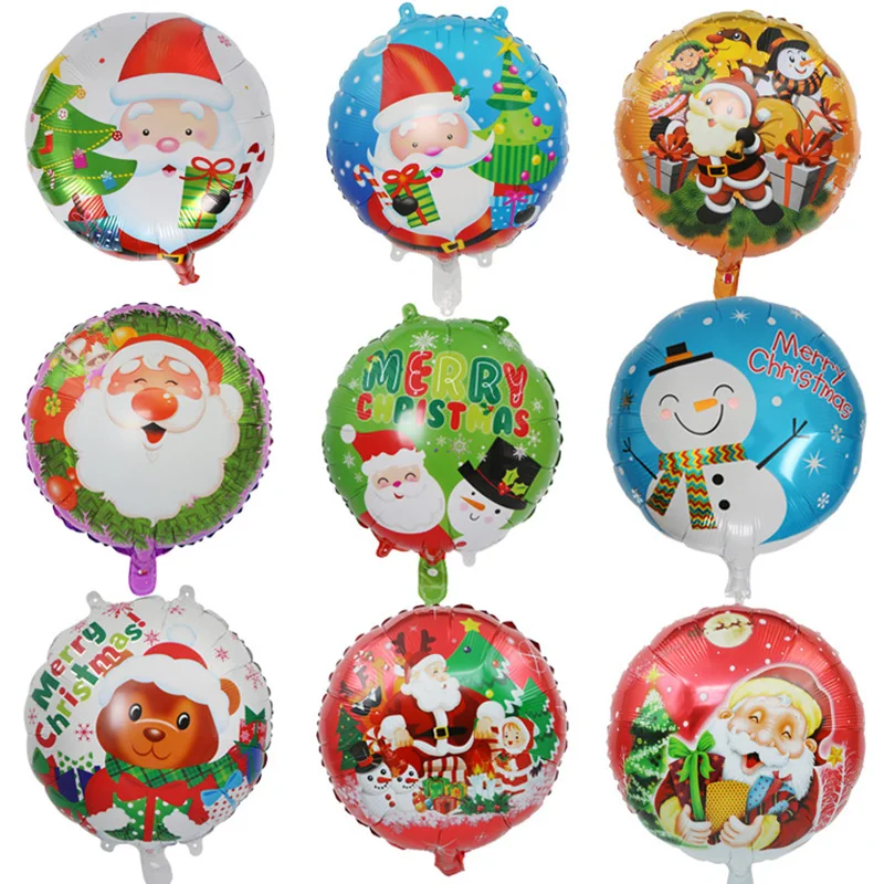 

Lucky 1pcs18 inch Christmas Foil Balloon Bells Snowman Santa Claus Christmas Tree Decoration Party Supplies Globos