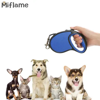 

Miflam Dog Automatic Retractable Traction Rope Pet Portable Towing Rope Solid Color Dog Leash Cat Accessories Pet Supplies 3M/5M