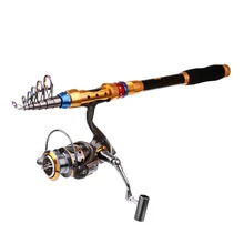 Ультра-светильник из углеродного волокна, выдвижная удочка, спиннинговая катушка из алюминиевого сплава