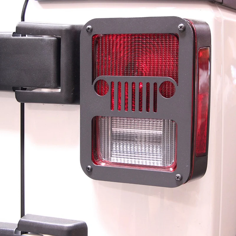 DHBH-задний светильник s черный светильник для 2007- Jeep Wrangler Jk Unlimited(задний светильник) крышка 1 пара