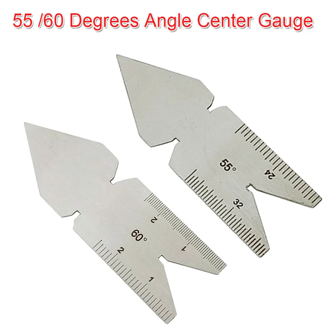 Metric Center Angle Gage 60 Degree Screw Thread Pitch Cutting Gauge Lathe Tools
