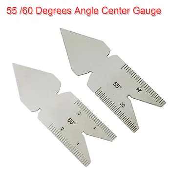 

55/60 Center Gauge Angle Degrees Template Inch Metric Screw Thread Pitch Gauge Measuring Lathe Tools