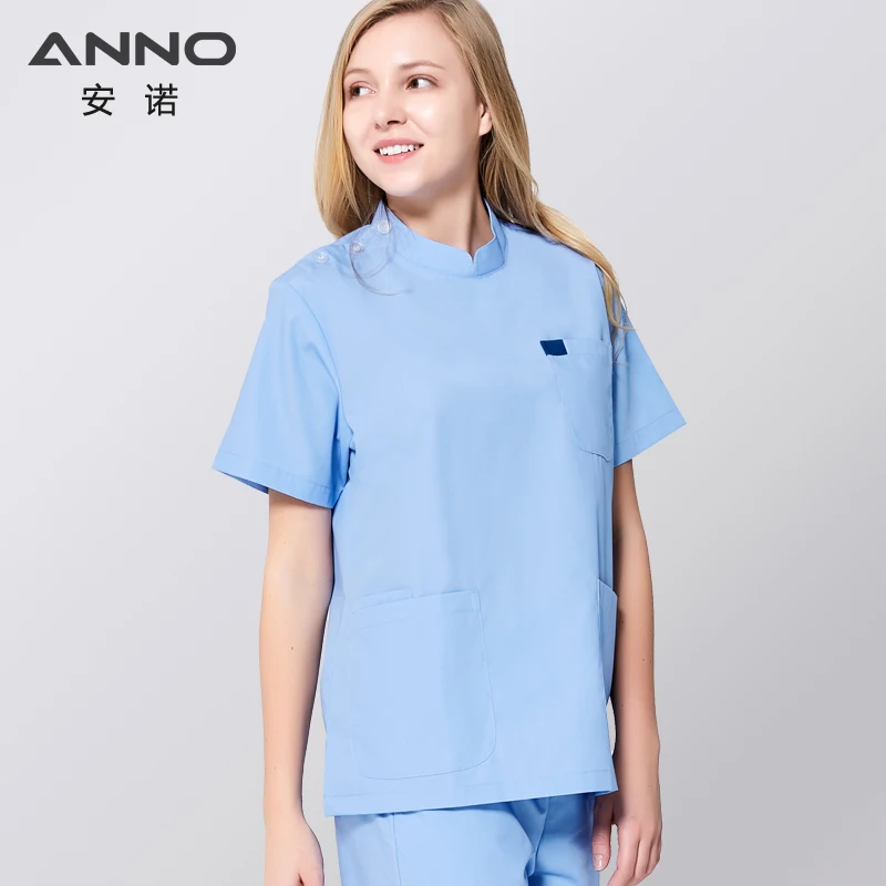 ANNO униформа медсестры Клиническая одежда хирургическое платье рабочая одежда больница доктор форма медицинский скраб-топ сжимающиеся брюки