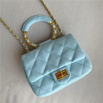

2020 Flap Bag Ring Handle Chain Messenger Sheepskin Luxury Handbags Women Bags Designer