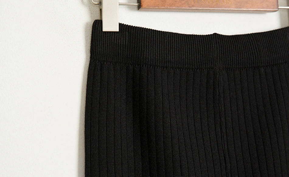 Genayooa трикотажные Облегающие юбки-карандаш женские офисные женские Элегантная юбка миди юбки средней длины с разрезом женские Осень-зима