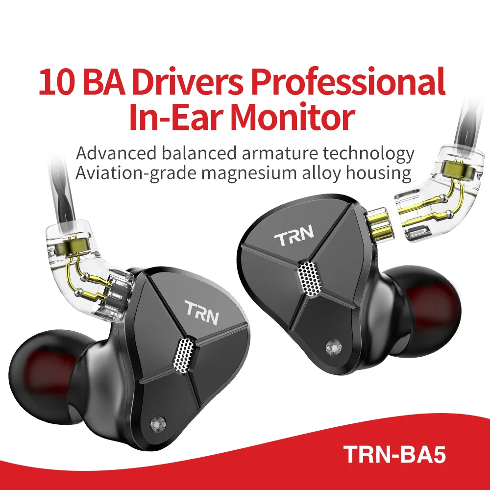 FDBRO BA5 5BA в ухо наушники металлические IEM HIFI монитор Бег Спорт гарнитура сценическое разрешение Съемная 2Pin V90/ZSX/C12/AS10