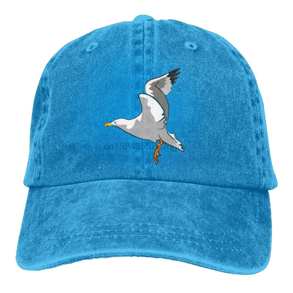 Белая джинсовая кепка Seagull регулируемые женские изогнутые бейсболки
