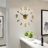 Luminous DIY Clock Home Simplicity Silent Fashion Wall Clock Living Room Creative Wall Stickers Bedroom Wall Clock 5