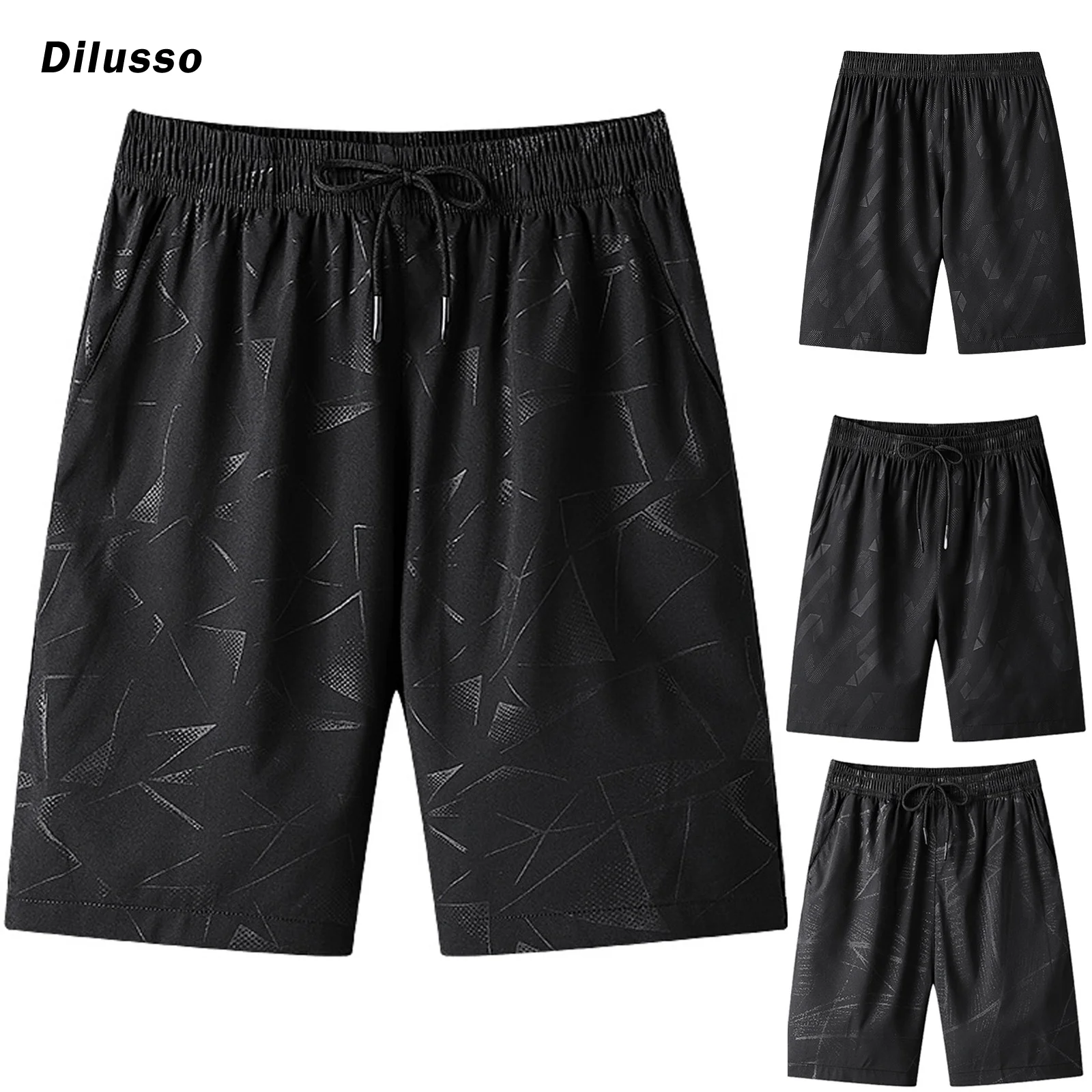 Shorts Men's Summer Men's Casual Shorts Capris Ice Silk Shorts Men's