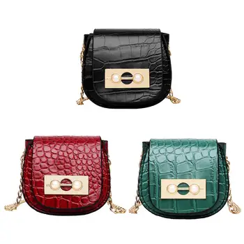 

Hot Sale Handbags Solid Wear-resistant Women Retro Crocodile Leather Shoulder Crossbody Bag Mini Chain Pearl Handbag