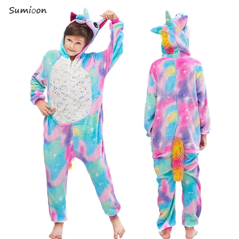 Kigurumi Pajamas Winter Children Unicorn Pajamas Cartoon Animal Sleepwear Onesie Kids Costume Flannel Warm Boys Blanket Sleepers Kigurumi Pajamas Winter Children Unicorn Pajamas Cartoon Animal Sleepwear Onesie Kids Costume Flannel Warm Boys Blanket Sleepers