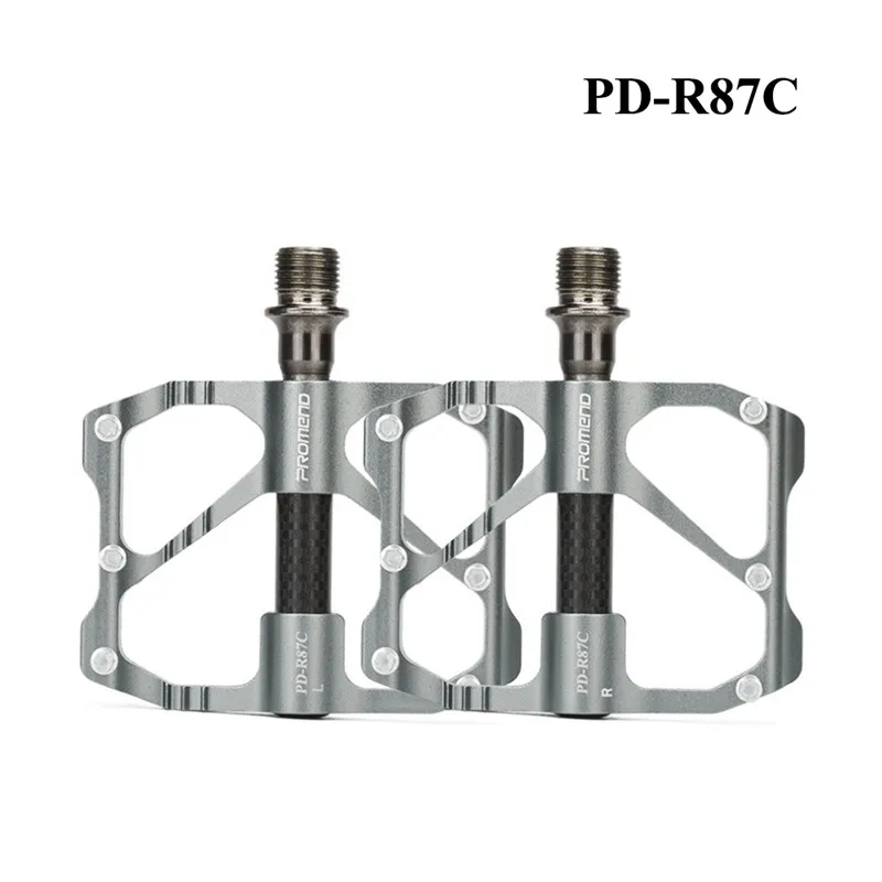 Road Silver MTB педали быстроразъемные педали для дорожного велосипеда противоскользящие сверхлегкие педали для горного велосипеда - Цвет: Road Silver