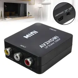 AV в HDMI видео аудио конвертер RCA/CVBS в HDMI конвертер адаптер для HDTV PS3 ПК DVD ноутбук AV2HDMI 1080P видео конвертер