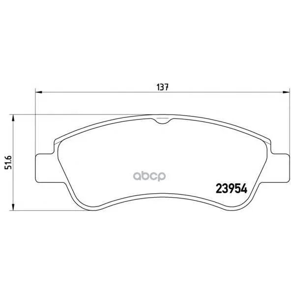 Колодки Тормозные Citroen C4 03-/Peugeot 307/Partner 1.4/1.6-Esp Передние Brembo P61066 Brembo арт. P61066